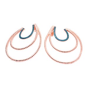 Drops Turquoise Earrings-0