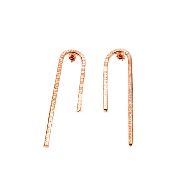 Rose Gold Simple Earrings-0
