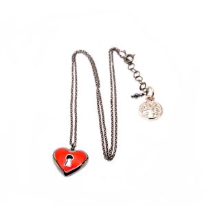 Red Heart Necklace-0