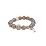 Bracelet With Natural Stones And Cross-0