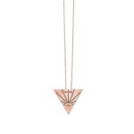 Rose Gold Triangle Necklace-0