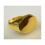 Gold Plated Oval Ring -11307