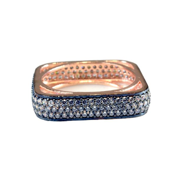 Square Rose Gold Plated Ring -0