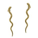 Gold Snake Earrings-0