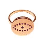 Evil Eye Rose Gold Plated Ring-0