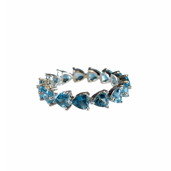 Riviera Ring With Blue CZ-0
