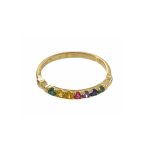 Rainbow Slim Gold Ring-0