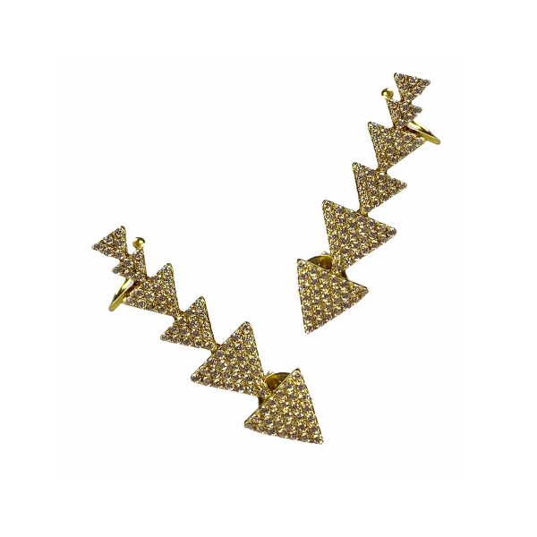 Gold Climbers Earrings-0
