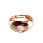 Rose Gold Ring With CZ-0