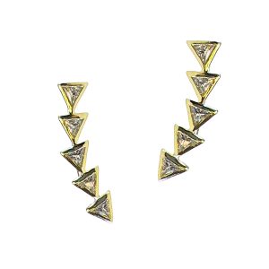 Triangle Climbers Earrings
