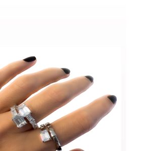 Open Ring With CZ