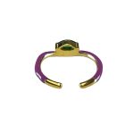 Ring With Purple Enamel