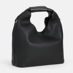Janne Midi Hobo Seidenfelt Τσάντα Σε Χρώμα Μαύρο