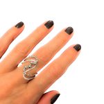 Δαχτυλίδι Από Επιροδιωμένο Ασήμι 925 Με Ζιργκόν