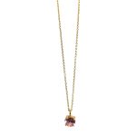 Necklace With Pink CZ