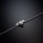 CHIARA FERRAGNI CUPIDO J19AVH04 Silver Chain Bracelet With White Stone Heart With Wings