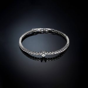 CHIARA FERRAGNI FIRST LOVE J19AUV46 Silver Bracelet With White Heart