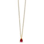 Necklace With Ruby CZ