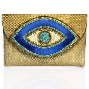 Handmade Boho Bag/Clutch With Evil Eye