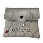 Rhodium Necklace With Ruby CZ