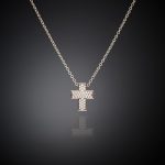 CHIARA FERRAGNI CROCI J19AWC01 Silver Cross Necklace With Stones