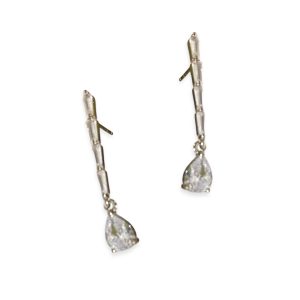 Earrings With White CZ