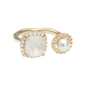 30422 Colette ring – Milky cream Lily And Rose
