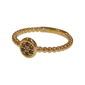 Gold Ring With Evil Eye