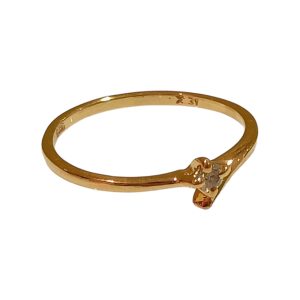 Gold Plated Ring With CZ