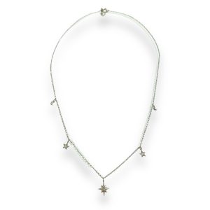 Necklace With Moon And Star Charms