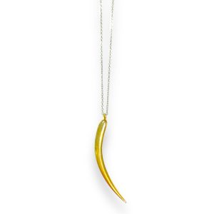 Rhodium And Gold Plated Necklace