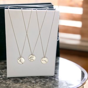 Zodiac Necklace “Taurus” With CZ Stones