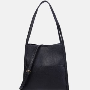 1047-552-01 Τσάντα Ώμου Σε Μαύρο Χρώμα Seidenfelt