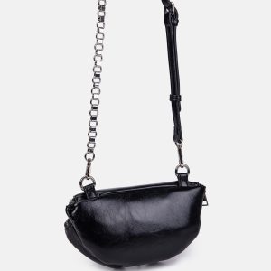 1045-581-333 Kinda Beltbag In Glossy Black Color Seidenfelt