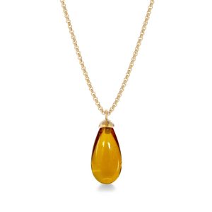 126870 Cali Necklace Amber Gold Edblad