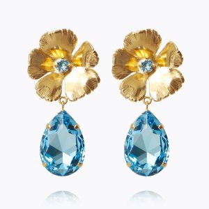 Anemone Perfect Earrings / Aquamarine Caroline Svedbom